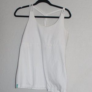 Bloom White Braided Tank Top Size L